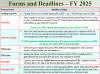 E-rate Forms and Deadlines FY 2025