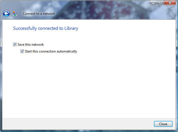 Successfully connected